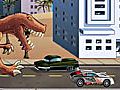 Mchezo T rex Rampage prehistoric pizza online