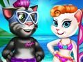 Mchezo Angela na Tom Beach Likizo online