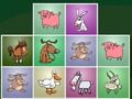 Mchezo Wanyama wanyama wanaofanana na puzzles  online