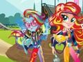 Mchezo Wasichana kutoka Equestria. Michezo ya Urafiki: Motocross online Mchezo Wasichana kutoka Equestria. Michezo ya Urafiki: Motocross online