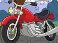 Mchezo Jigsaw ya pikipiki ya Cartoon  online