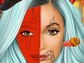 Mchezo Kylie Jenner: Sanaa ya Uchoraji wa Uso wa Halloween  online