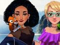 Mchezo Jasmine na Rapunzel kwenye kambi  online