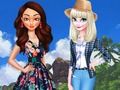 Mchezo Ardhi dhidi ya Bahari: Moana dhidi ya Elsa  online