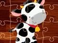 Mchezo Cartoon Shamba Wanyama Puzzle  online