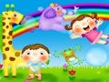 Mchezo Cartoon Twiga Puzzle  online