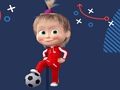 Mchezo Masha na Soka ya Bear  online