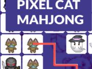 Mchezo Paka ya pikseli mahJong  online