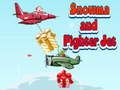 Mchezo Snowman na Fighter Jet  online