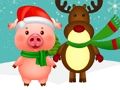 Mchezo Krismasi Wanyama  online