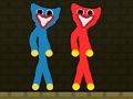 Mchezo Nyekundu na Bluu Stickman Huggy  online