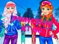 Mchezo Mabinti Katika Ski  online
