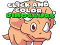 Mchezo Bonyeza na Rangi Dinosaurs  online