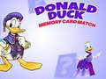 Mchezo Donald Duck kadi ya kumbukumbu mechi  online