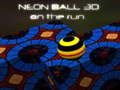 Mchezo Neon Ball 3d ukikimbia  online