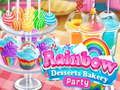 Mchezo Hafla ya Bakery Desserts ya Rainbow  online
