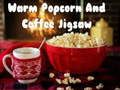 Mchezo Popcorn Joto Na Jigsaw ya Kahawa  online