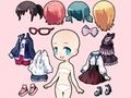 Mchezo Chibi anime Princess Doll online