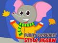 Mchezo Mtindo wa Mapenzi wa Tembo Jigsaw  online