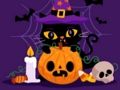 Mchezo Paka za Grumpy Halloween Jigsaw online