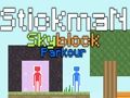 Mchezo Stickman Skyblock Parkour online