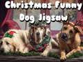 Mchezo Krismasi funny mbwa puzzle  online