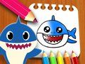 Mchezo Kitabu cha Kuchorea Mtoto Shark  online