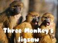 Mchezo Jigsaw ya Monkey Tatu  online