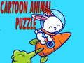 Mchezo Cartoon Wanyama Puzzle  online