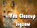 Mchezo Jigsaw ya Fox Closeup  online
