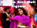 Mchezo Msichana wa Kihindi Holi Jigsaw  online