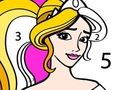 Mchezo Princess Coloring Kwa Nambari  online