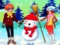 Mchezo Mavazi ya watoto na Snowman  online