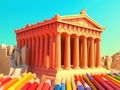 Mchezo Kitabu cha Kuchorea: Hekalu la Parthenon  online