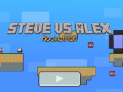 Mchezo Steve vs Alex Rocketman online