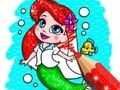 Mchezo Kitabu cha Kuchorea: Mermaid  online