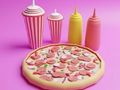 Mchezo Kitabu cha kuchorea: Pizza  online