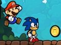 Mchezo Super Mario na Sonic  online
