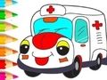 Mchezo Kitabu cha Kuchorea: Ambulance  online