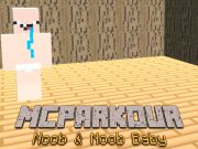 Mchezo MC Parkour Noob na Noob mtoto online