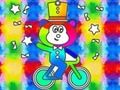 Mchezo Kitabu cha Kuchorea: Tumbili Hupanda Unicycle  online