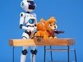 Mchezo Kitabu cha Kuchorea: Robot na Mbwa  online