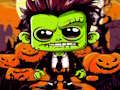 Mchezo Franky & Vampire Halloween Puzzle online