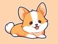 Mchezo Kitabu cha kuchorea: Corgi  online