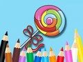 Mchezo Kitabu cha Kuchorea: Lollipop  online