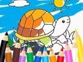 Mchezo Kitabu cha Kuchorea: Turtle ya jua  online