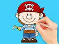 Mchezo Kitabu cha Kuchorea: Pirate  online