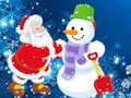 Mchezo Santa Claus na Snowman Jigsaw  online