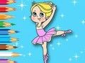 Mchezo Kitabu cha Kuchorea: Msichana wa Ballet  online