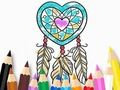 Mchezo Kitabu cha Kuchorea: Heart Dreamcatcher  online